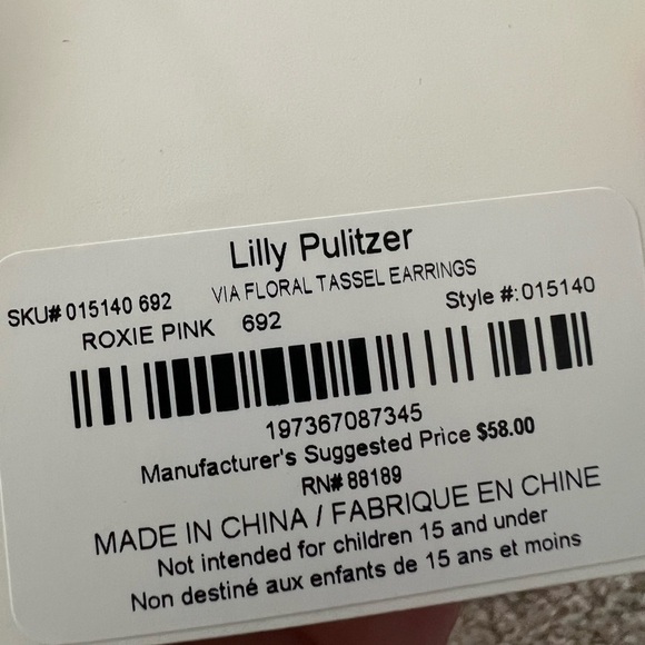 Lilly Pulitzer Come On Clover Earrings - NWT - Picture 6 of 6